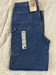 Carhartt Jeans Loose Original Fit Double Front Wash Logger Dungaree 38X36 NWT