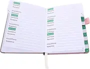 COOPHYA Simple Phone Book Compact Address Organizer Portable Home Office Book Phone Number