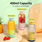 400ml Portable Juicer Cup: USB Rechargeable Blender for Shakes and Smoothies!