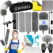 Microfiber Duster Kit 23Pcs with 30 to 100 Inches Extension Pole and Extendable