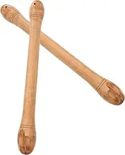 EPIGEIST 1pair Cowhide War Drumsticks Percussion Instruments Accessories Comfortable Grip Crisp Sound for Adults for Practice Performances