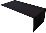 Lemos Home High-Quality Table Runner Table Linen Made from 100% Cotton Collection Concept, Choice of Colours and Sizes (Table Runner - 30 x 100 cm, Black)