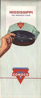 1962 Conoco Road Map: Mississippi NOS