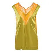 [Dries Van Noten] Satin Stretch Silk Top