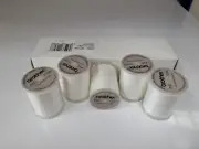 Brother Embroidery Bobbin fill box of 5 White