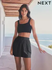 Black Pull-On Shorts (N36179) | $30
