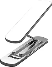 zolyet Foldable Mobile Phone Holder 360-Degree Rotatable Phone Bracket Aluminium Alloy Phone Desk Stand Silver