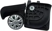AsrMyjcx Suitcase Wheels Trolley Casters Practical Versatile Lightweight Silent Rolling 360 Degree Rotation for Luggage Box Trolleys