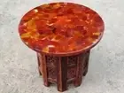 18" Onyx red agate coffee table, side living room agate furniture for Decors