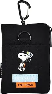 [マリモクラフト] Marimo Craft SPZ-3759 Snoopy 9011 Pass Pouch, Black, Black (SPZ-3759), One Size