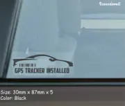 5 X GPS TRACKER INSTALLED Car Security Stickers Truck Warning Decal Best Gifts-