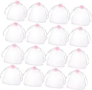 HAWILLOSCH 100pcs Mini Mesh Drawstring Favor Bags Elegant Jewelry Pouches for Wrapping Wedding Party Supplies