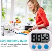 2PC Digital Kitchen Timer Big Digits Loud Alarm Backing Stand For Cooking