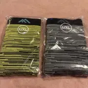 Pair/2 Large / XL Hi Clasmix Neon Ombré Stripe Knee High Compression Socks