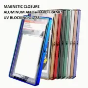 Metal Case For PSA Graded Cards With UV & Scratch Resistant Screen Magnetic Case