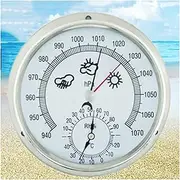 air Pressure Gauge Manometer Traditional Barometer Weather Station Barometric Pressure Temperature Humidity Measurement 3 in 1 (Color : A) (Color : A)