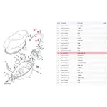 料號：90105-08813 新勁戰二代 原廠 後架螺絲(白鐵) 後扶手螺絲 YAMAHA正廠零件