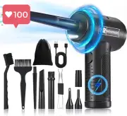 NOWRISE Compressed Air Duster with Keycap Puller – Ultimate Cleaning Companion