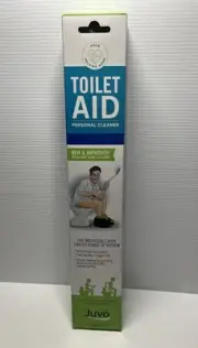 Juvo Toilet Aid Personal Cleaner Long Reach Wiping Aid W/ Caddy Squeeze Trigger