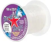 Stretch Magic Bead & Jewelry Cord - Strong & Stretchy, Easy to Knot - Clear Color - 0.5mm Diameter - 100-Meter (328 ft) Spool - Elastic String for Making Beaded Jewelry