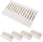 HAMPPLIES Coustic Guitar Learning 5pcs Guitar Note Stickers Violin Fretboard Tags and Ukulele Accessories