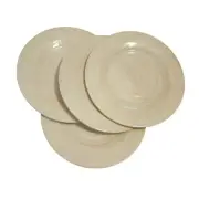 Tommy Bahama Cream Beige Swirl MELAMINE Set Of 4 Side Salad Plates NWT