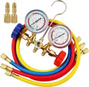 R410A Manifold Gauge Set, 3 Way AC Diagnostic Manifold Gauge Set for R410a R2...