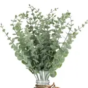 20pcs Eucalyptus Stems Artificial Eucalyptus Leaves Stems Artificial Fake