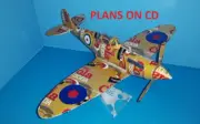 Soda Can Airplane SUPERMARINE SPITFIRE pop can plane PLANS ON CD