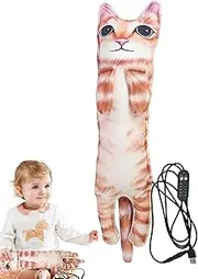 Cat Menstrual Heating Pad, Electric Heated Cute Stuffed Animals, Cute Kitten Soft Cozy Cushion Plush Thermal Stuffed Doll For Mom