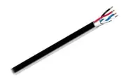 West Penn D25350BK1000 1000' 4-Conductor Shielded/Unshielded Media Control Cable