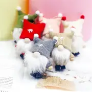 Christmas Wool Cute Faceless Doll Rudolph Gnome Plush Doll Decoration Handmade