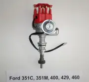 FORD Big Block 351C-351M-400-429-460 RED Small Cap HEI Distributor READY-TO-RUN