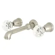 Kingston Brass KS712.KWL Krystal Onyx 1.2 GPM Wall Mounted - Nickel