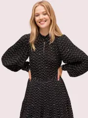 wavy dot blouse