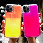 Glow Luminous Neon Sand Case For iPhone 16 15 14 13 12 Pro Max 11 Glitter Cover