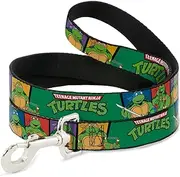 Buckle-Down"Classic TMNT Group Pose3/TMNT Logo Green/Multicolor" Pet Leash, 6'-1.5"