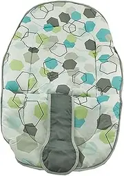 Replacement Part for Fisher-Price On-The-Go Baby Swing - GKH40 ~ Replacement Padded Seat Cover Pad ~ Blue, Green and Gray Hexagon Print