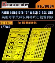 Bigblueboy PE 1/700 Paint template for Wasp class LHD (for HOBBYBOSS) NO70084