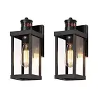 mirrea 12" Outdoor Motion Sensor Porch Wall Lights Dusk to Dawn Outside Light...