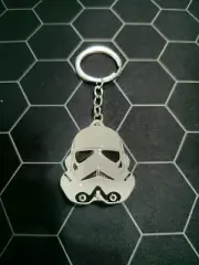 STORMTROOPER HELMET (WHITE) STAR WARS SERIES KEYCHAIN KEYRING *