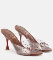 [Christian Louboutin] Christian Louboutin Nudes Degramule embellished mules AU 7 brown