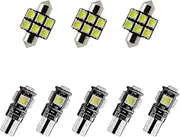 8X-SPEED 8PCS Led Interior Light Bulb 5050 Chip For Toyota Celica MK4 1985–1989 Done Read Glove Box Trunk Vanity Mirror Sun Visor Light