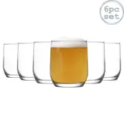 6x Sude Drinking Glasses Glass Tumblers Whisky Water Soft Drinks 315ml