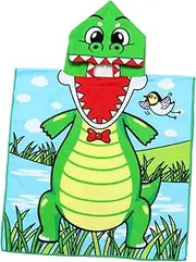 Generic 1pc Bath Bath Waterwheel Poncho Towel Towels Hand Bath Tub Bathroom Decor Dinosaur Towel Pool Swaddle Wet Fiber
