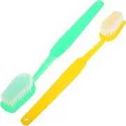 HONMEET 2pcs Toothbrush Palette Palette Small Decorations Brush Toothbrush Oval Palette Double-Layer Brooch Fabric Brooch Charm Decorations Mini Decoration Giant Flocking