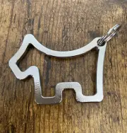 Scotty Cameron Gallery Scotty Dog Milled Stainless Steel Keychain