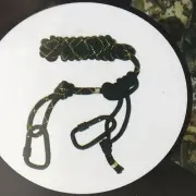 NIB Rivers Edge 8 Foot Climbing Rope W/ Prusik Knot + Carabiners Tree stand