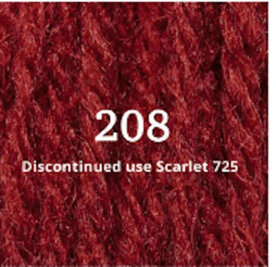 Appleton Crewel Wool - 27 Yd Skein - Flame Red Color 208