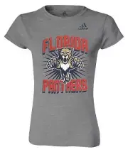 Adidas Women's NHL Florida Panthers V-Neck Short-sleeve T-Shirt Hockey (2XL)